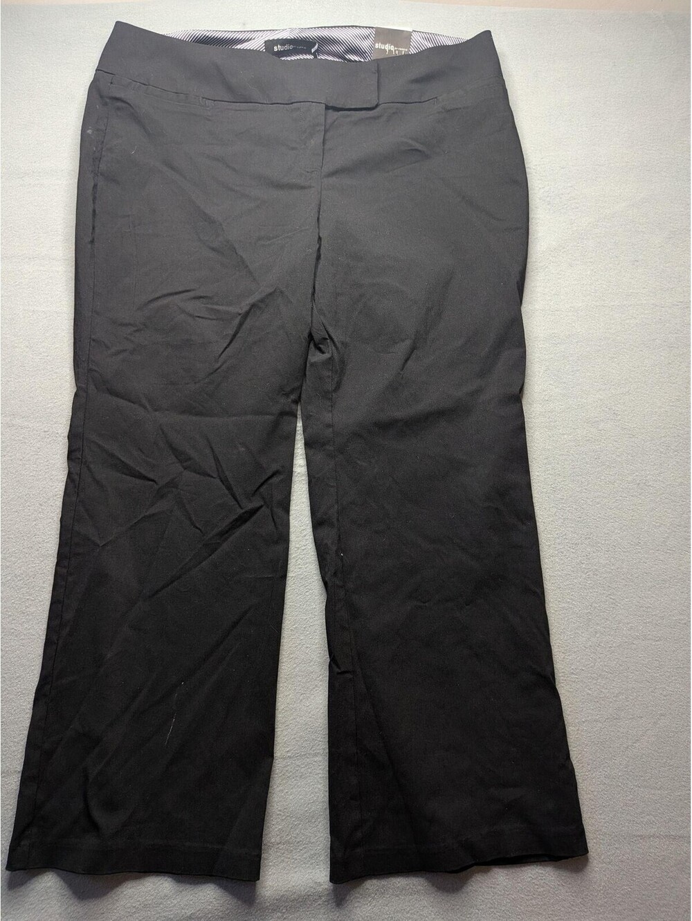 Torrid Pants Womens 20 Black High Rise Relaxed Trouser Ponte Stretch Workwear